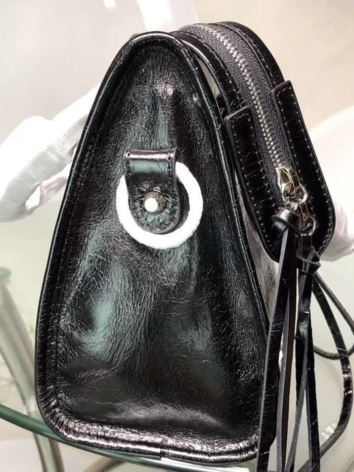 BALENCIAG巴黎世家 義大利進口 原版油蠟頭層牛皮 香皮小銀釘  BL1333